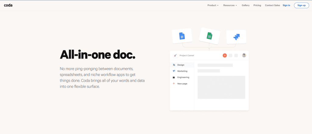Đâu là ứng dụng ghi chú cá nhân tốt nhất dành cho bạn và tôi? 3 note taking review coda screenshot