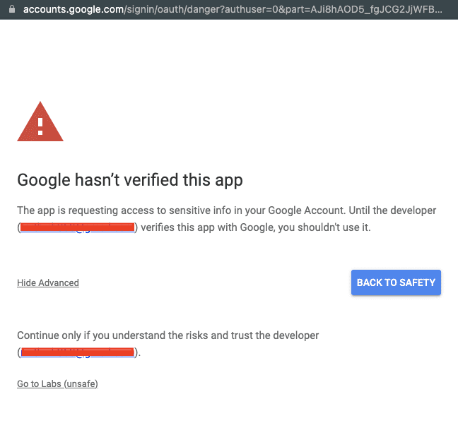 google apps script authorized