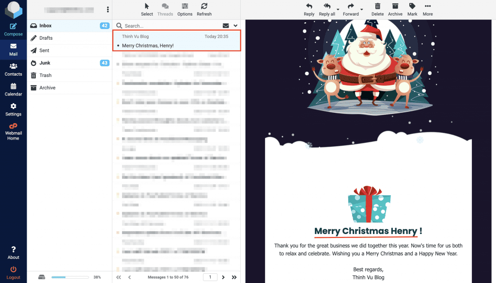 mail merge gmail inbox preview xmas