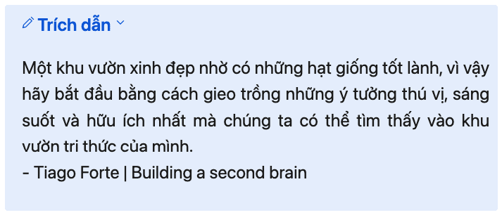 Sử dụng markdown trong Obsidian - Callout (chú thích)